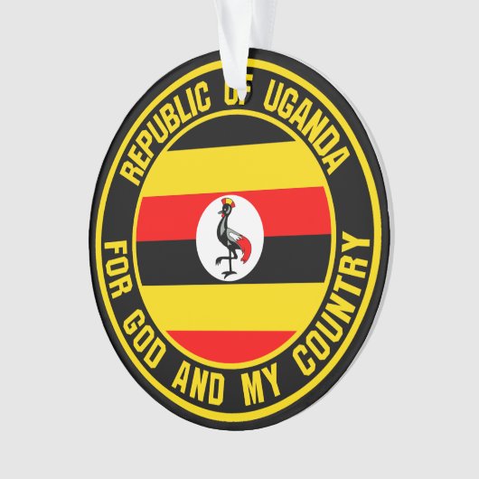 Uganda Round Emblem Ornament (Vorderseite)
