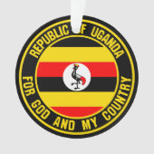Uganda Round Emblem Ornament (Vorderseite)