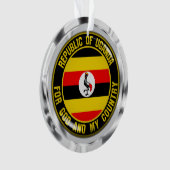 Uganda Round Emblem Ornament (Vorderseite)