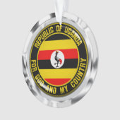 Uganda Round Emblem Ornament (Vorderseite)