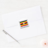 Uganda Runder Aufkleber (Umschlag)