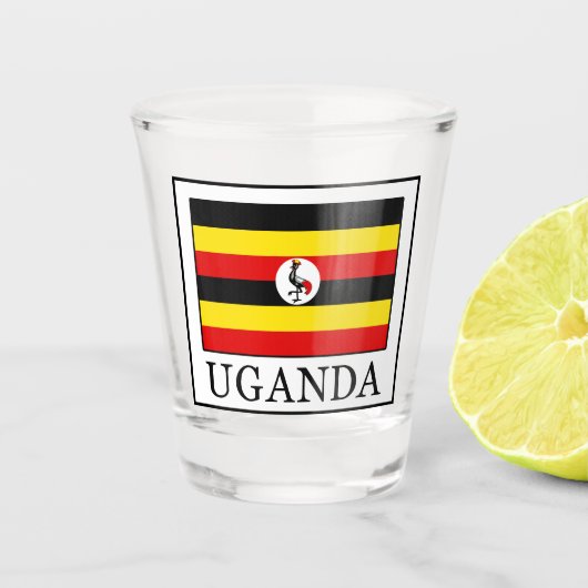 Uganda Schnapsglas (Vorderseite)