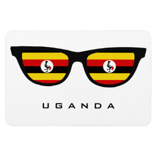 Uganda Shades benutzerdefinierte Text- und Farbmag Magnet