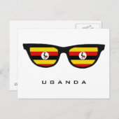Uganda Shades benutzerdefinierte Text- und Farbpos Postkarte (Vorne/Hinten)
