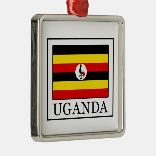 Uganda Silbernes Ornament (Rechts)