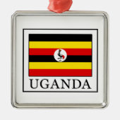 Uganda Silbernes Ornament (Vorne)