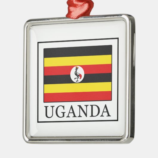 Uganda Silbernes Ornament (Links)