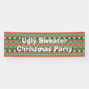 Uganda Sweater Weihnachtsfest Party Banner