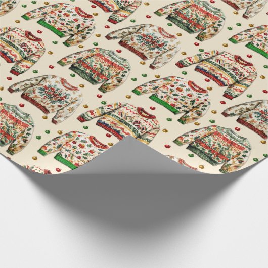 Uganda Sweater Wrapping Paper Geschenkpapier (Ecke)