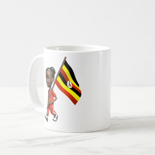Uganda-Tasse Kaffeetasse (Vorderseite Links)