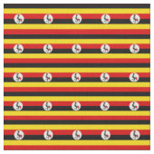 Uganda & Uganda Flag Mode, Reise- und Sportart Stoff (Nahaufnahme)