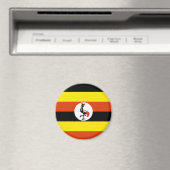 Uganda, Uganda-Flagge Magnet (In Situ (Geschirrspüler))
