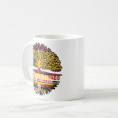 Uganda Ugandan Spanien - Roots-Fahne Kaffeetasse (Vorderseite Links)