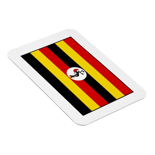 Uganda - ugandische Flagge Magnet (Rechte Seite)