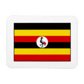 Uganda - ugandische Flagge Magnet (Horizontal)