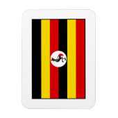 Uganda - ugandische Flagge Magnet (Vertikal)