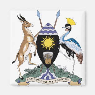 Uganda-Wappen Detail Magnet