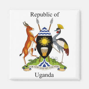 Uganda - Wappen - Strom Magnet