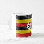 Uganda - Waving Flag - Kaffeetasse (Vorderseite Links)