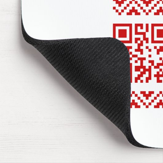 Uganda Weihnachten Sweater QR Code glücklich Neuja Mousepad (Ecke)
