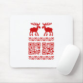 Uganda Weihnachten Sweater QR Code glücklich Neuja Mousepad (Mit Mouse)