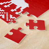 Uganda Weihnachten Sweater QR Code glücklich Neuja Puzzle (Seite)