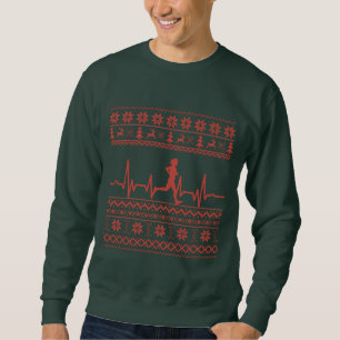 Uganda Weihnachts Pullover Herzschlag laufen laufe