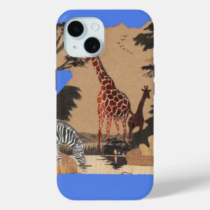 Uganda Wildlife Karte Case-Mate iPhone Hülle