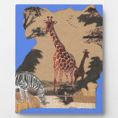 Uganda Wildlife Karte Fotoplatte (Vorderseite)