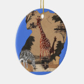 Uganda Wildlife Karte Keramikornament (Rechts)