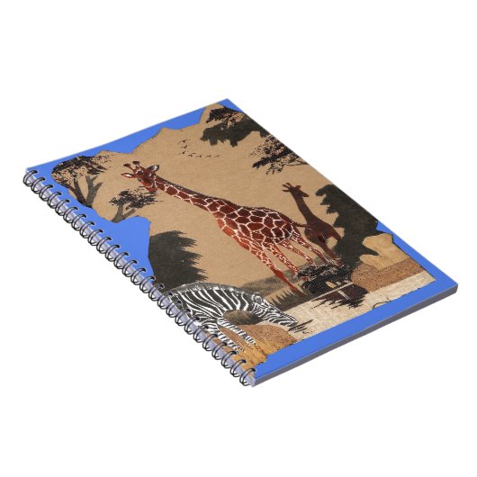 Uganda Wildlife Karte Notizblock (Rechte Seite)