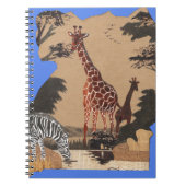 Uganda Wildlife Karte Notizblock (Vorderseite)