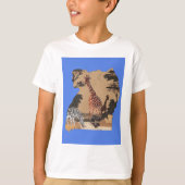 Uganda Wildlife Karte T-Shirt (Vorderseite)