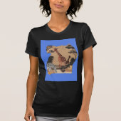 Uganda Wildlife Karte T-Shirt (Vorderseite)