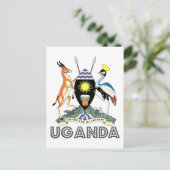 Ugandan Emblem Postkarte (Stehend Vorderseite)
