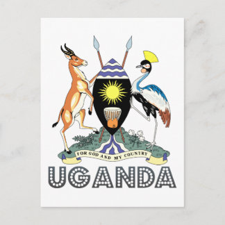 Ugandan Emblem Postkarte