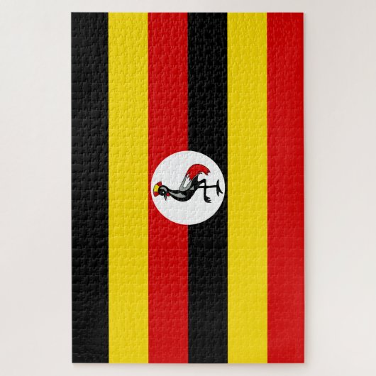 Ugandan-Flagge Puzzle (Vertikal)