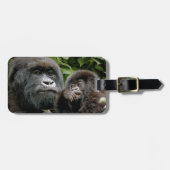 Ugandan-Gorillas Gepäckanhänger (Vorderseite horizontal)