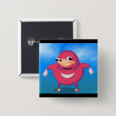 Ugandan Knuckles Meme Button (Vorne & Hinten)