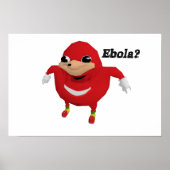 Ugandan Knuckles Warrior Poster (Vorne)