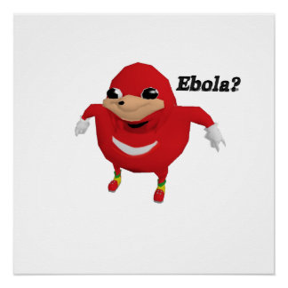 Ugandan Knuckles Warrior Poster