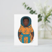 Ugandan Matryoshka Postcard Postkarte (Stehend Vorderseite)