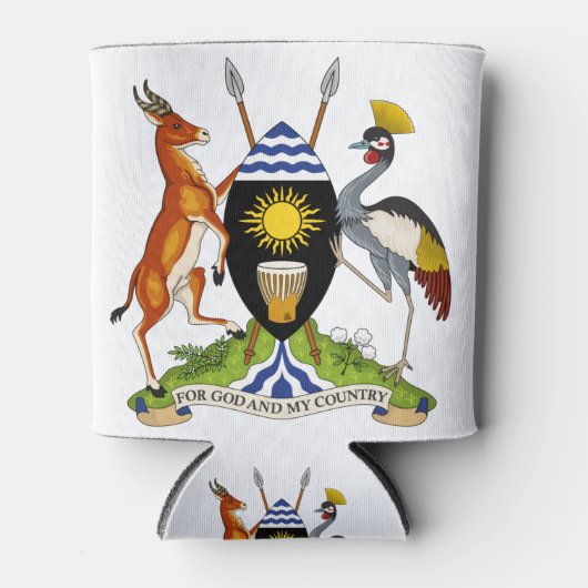 Ugandas-Emblem Dosenkühler (Vorderseite)