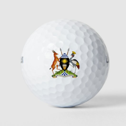 Ugandas-Emblem Golfball (Vorderseite)