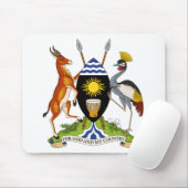 Ugandas-Emblem Mousepad (Mit Mouse)