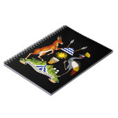 Ugandas-Emblem Notizblock (Linke Seite)