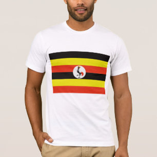 Ugandas Flagge T-Shirt