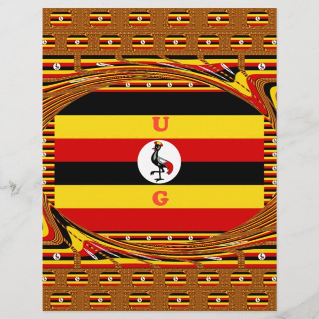 Ugandas Heartbeat: Eine Symphonie von Symbolfarben (Vorderseite)