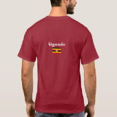 ugandische Flagge, Flagge Ugandas T-Shirt (Rückseite)