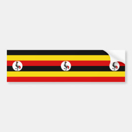 Ugandische Flagge (Uganda) Autoaufkleber